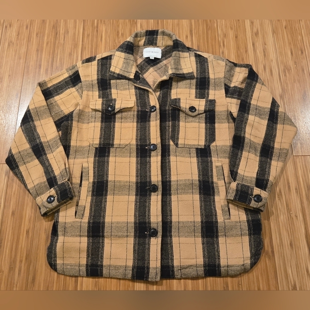 Lucky Plaid Yellow and Black Women's Jacket